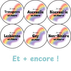 Badges Pride Arc-en-Ciel...