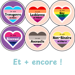 Badges Pride Drapeaux des...