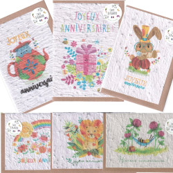 Cartes Anniversaire à Planter