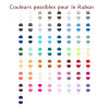 Photo des couleurs possibles pour les rubans.