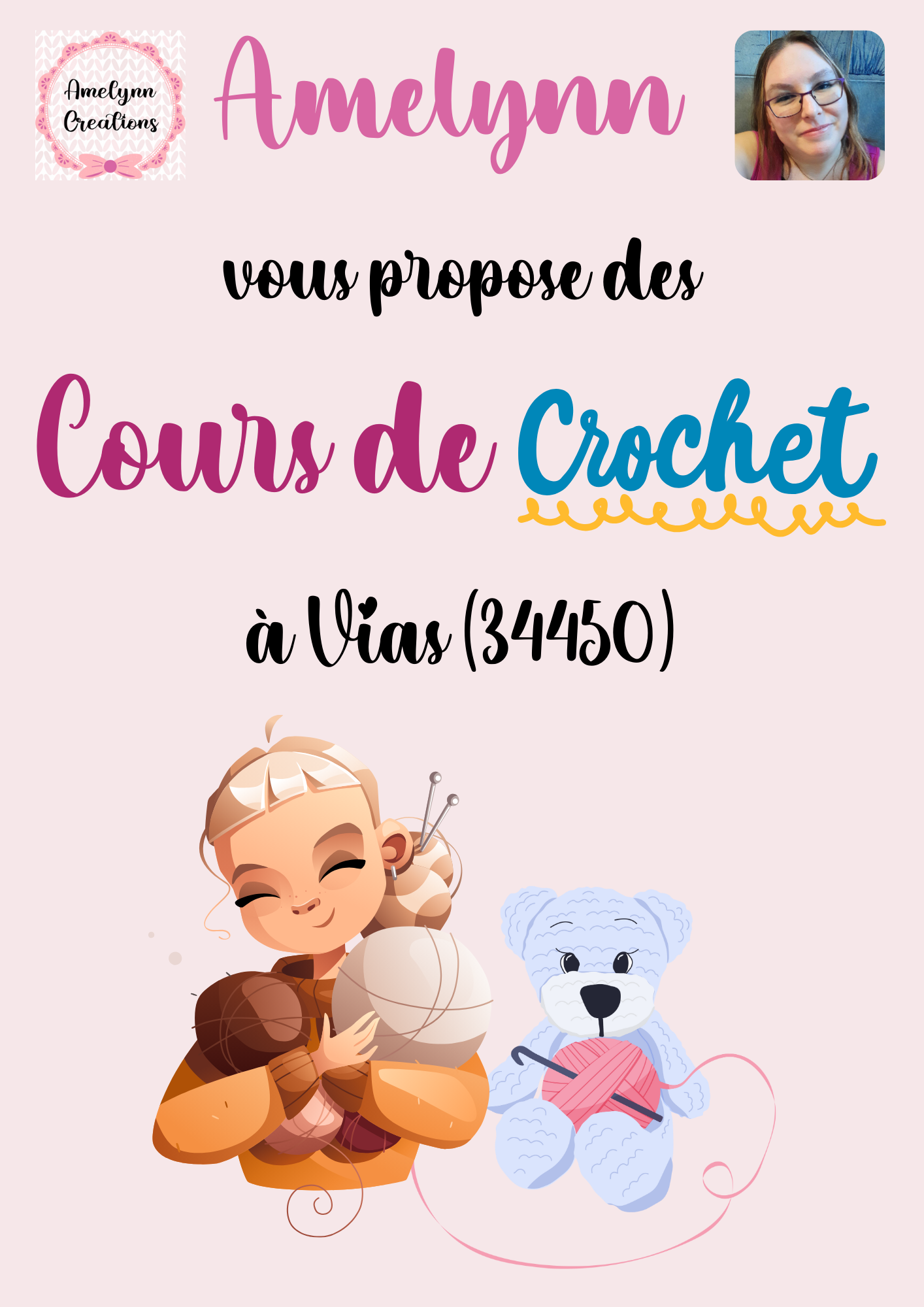 Amelynn vous propose des cours de crochet